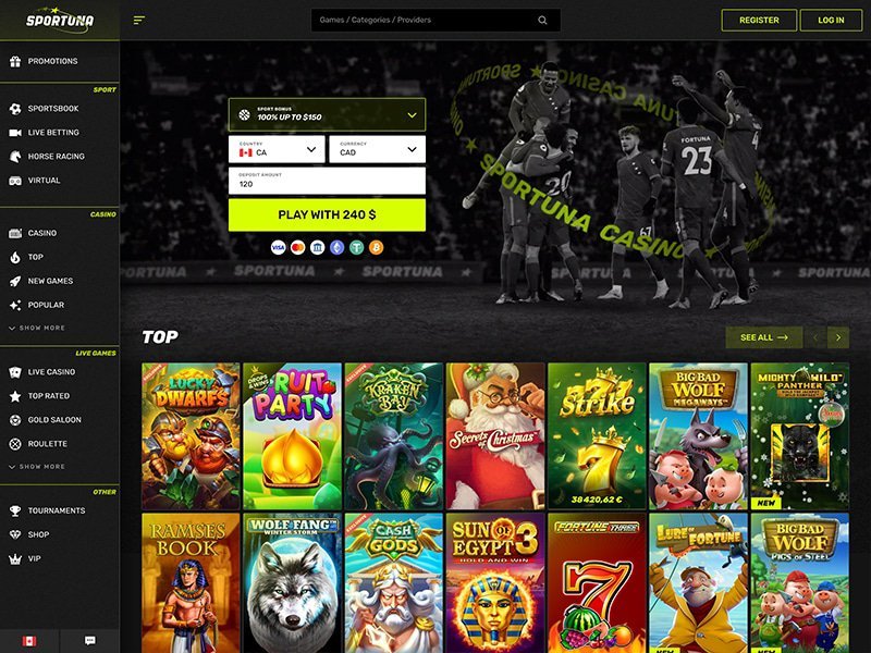 Read more about the article Sportuna Casino – Einfach registrieren und loslegen mit No Deposit Bonus